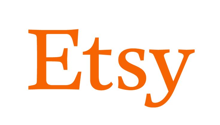 the etsy logo is shown in orange