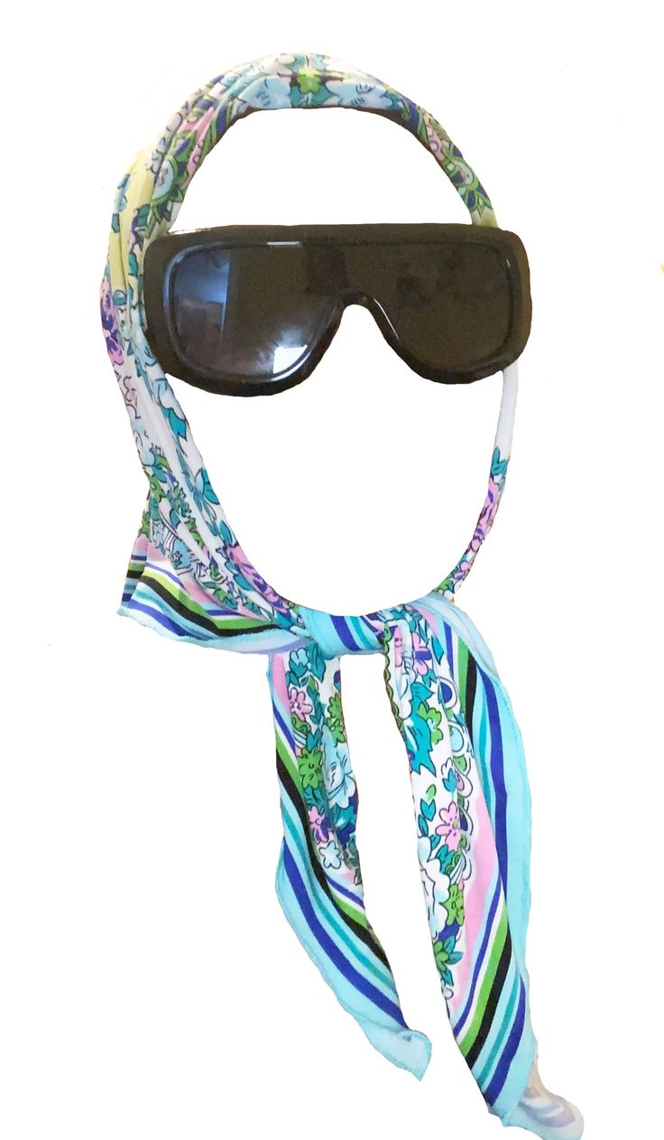 Pastel color printed scarf with stretch can be worn a variety of different ways. Head, neck, waist. Smiley Face Tshirt, Video Fashion, Orange Camo, Printed Scarf, Bandana Scarf, Ski Mask, Photo Mask, Jack Black, Butterfly Design