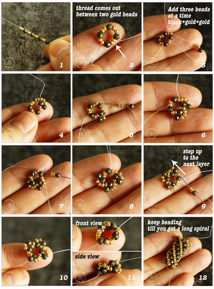 step by step instructions to make beaded bracelets