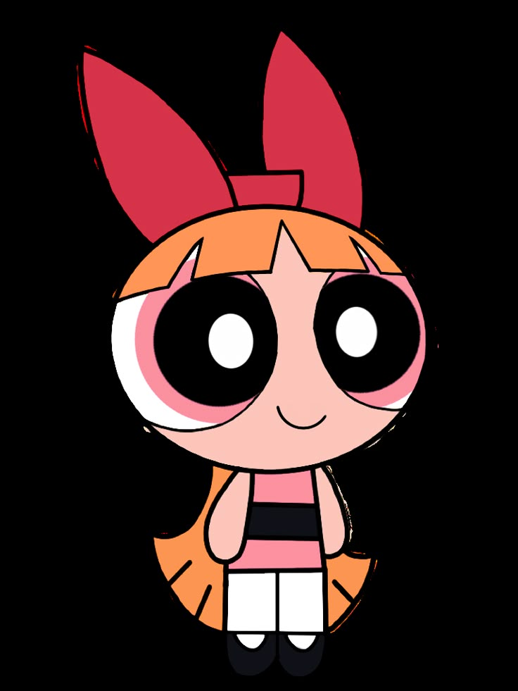 the powerpuff girls cartoon character with big eyes