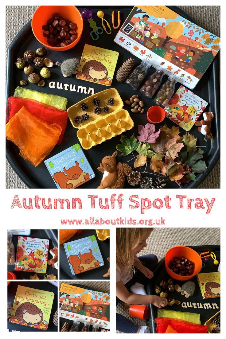 an autumn tuff spot tray filled with lots of different items