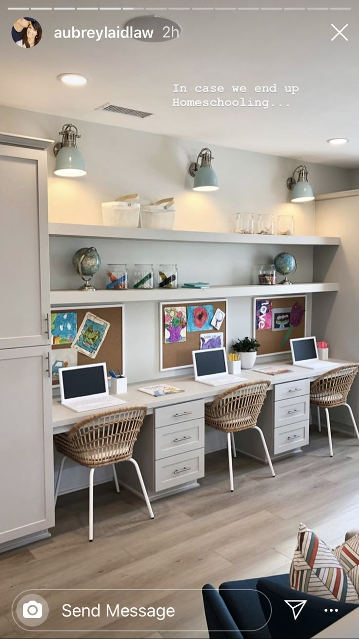 an image of a home office with desks and chairs