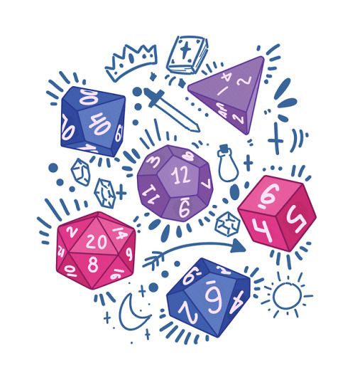 some dices and numbers are in the middle of a circle with other objects around them