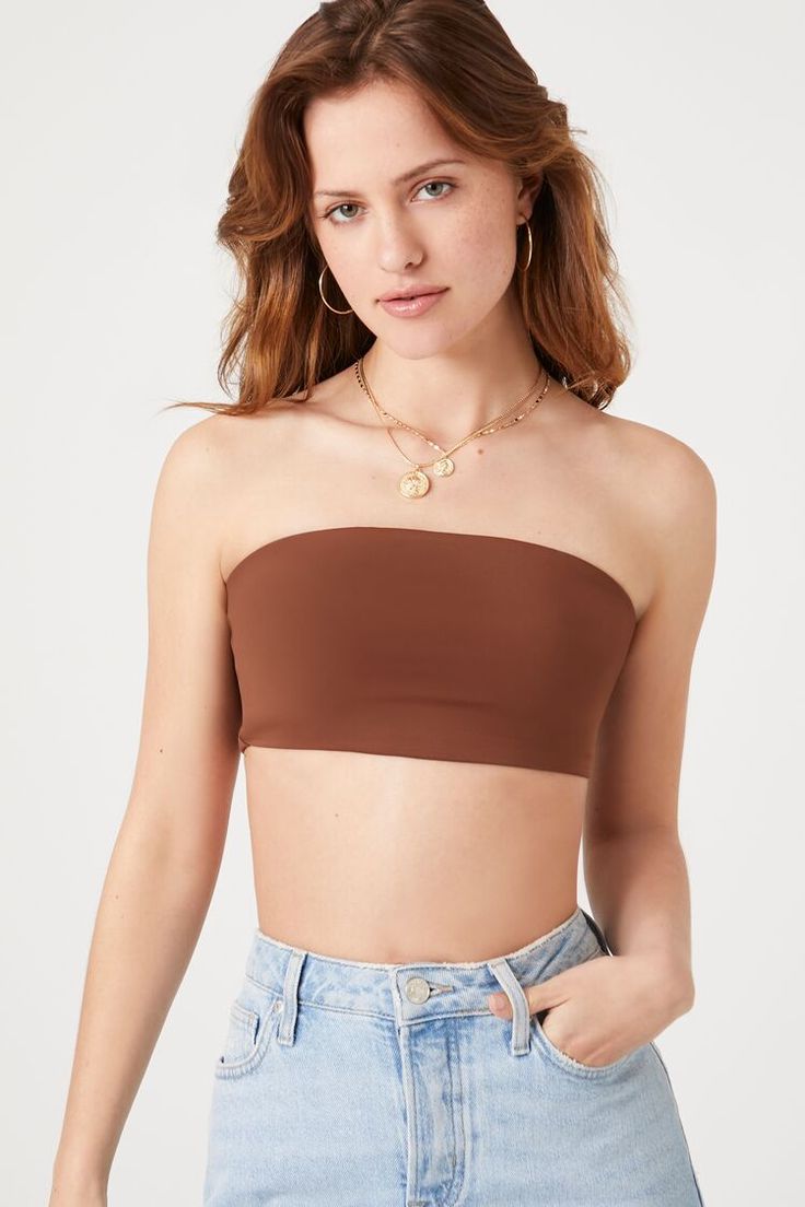 Contour Cropped Tube Top Top Forever 21, Cropped Tube Top, Forever21 Tops, Straight Cut, Tube Top, Shapewear, Knit Fabric, Knitted Fabric, Must Haves