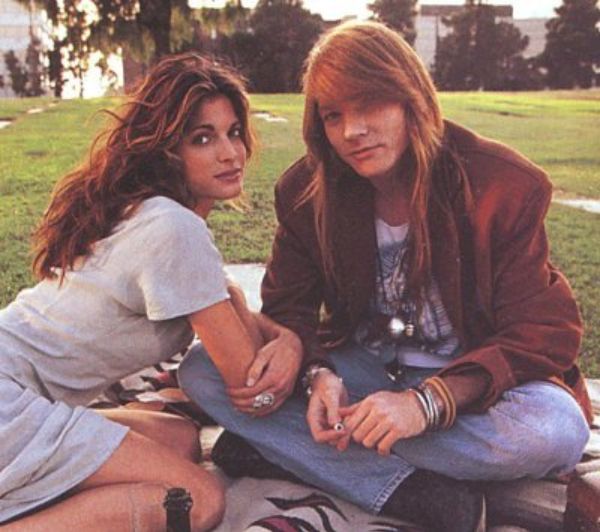 Stephanie Seymour Axl Rose, Erin Everly, Axel Rose, Trap Rap, Warren Beatty, November Rain, Stephanie Seymour, Carla Bruni, Helena Christensen