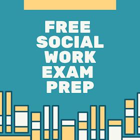 a poster with the words free social work exam prep