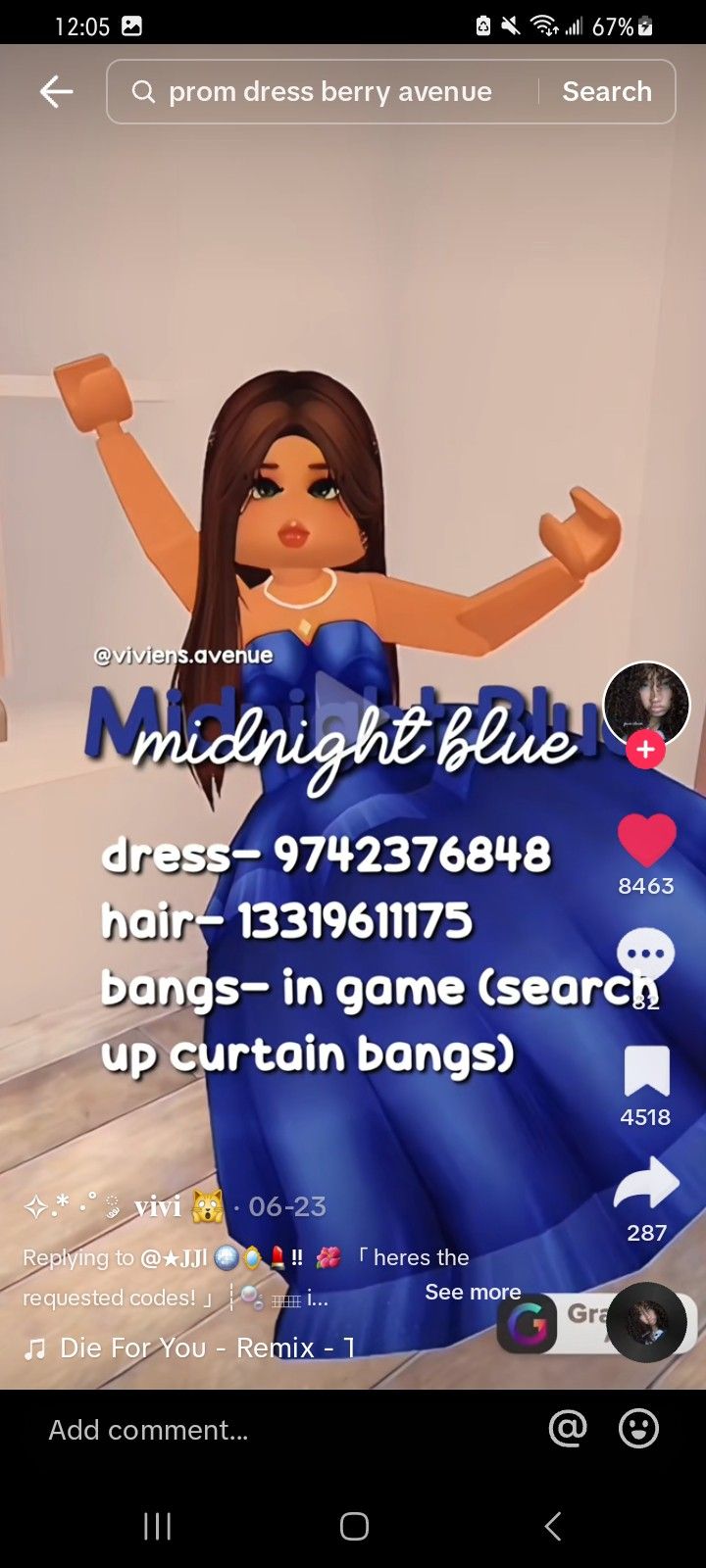 an animated girl in a blue dress with her arms up and hands out to the side