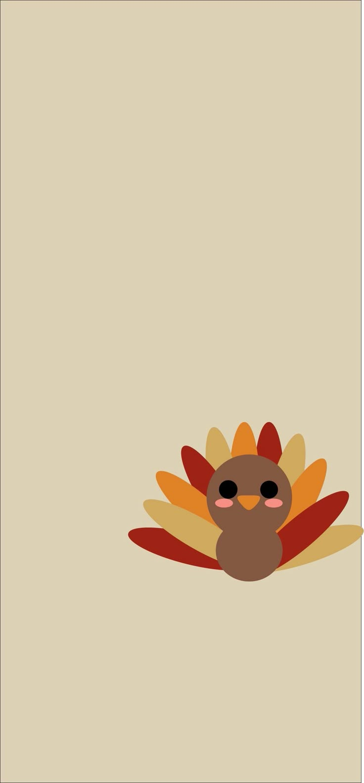 an image of a turkey on a beige background