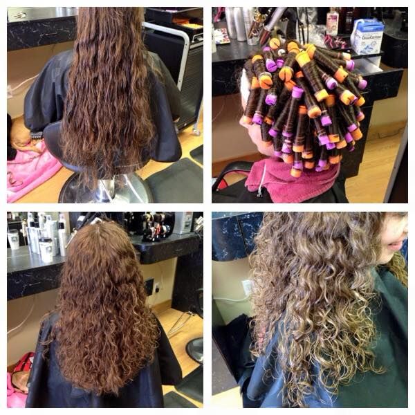 spiral perm-medium length larger rods Perms Before And After, Spiral Perm Long Hair, Body Wave Perm, Long Hair Perm, Spiral Perm, Short Permed Hair, Wave Perm, Types Of Curls, Hair Images