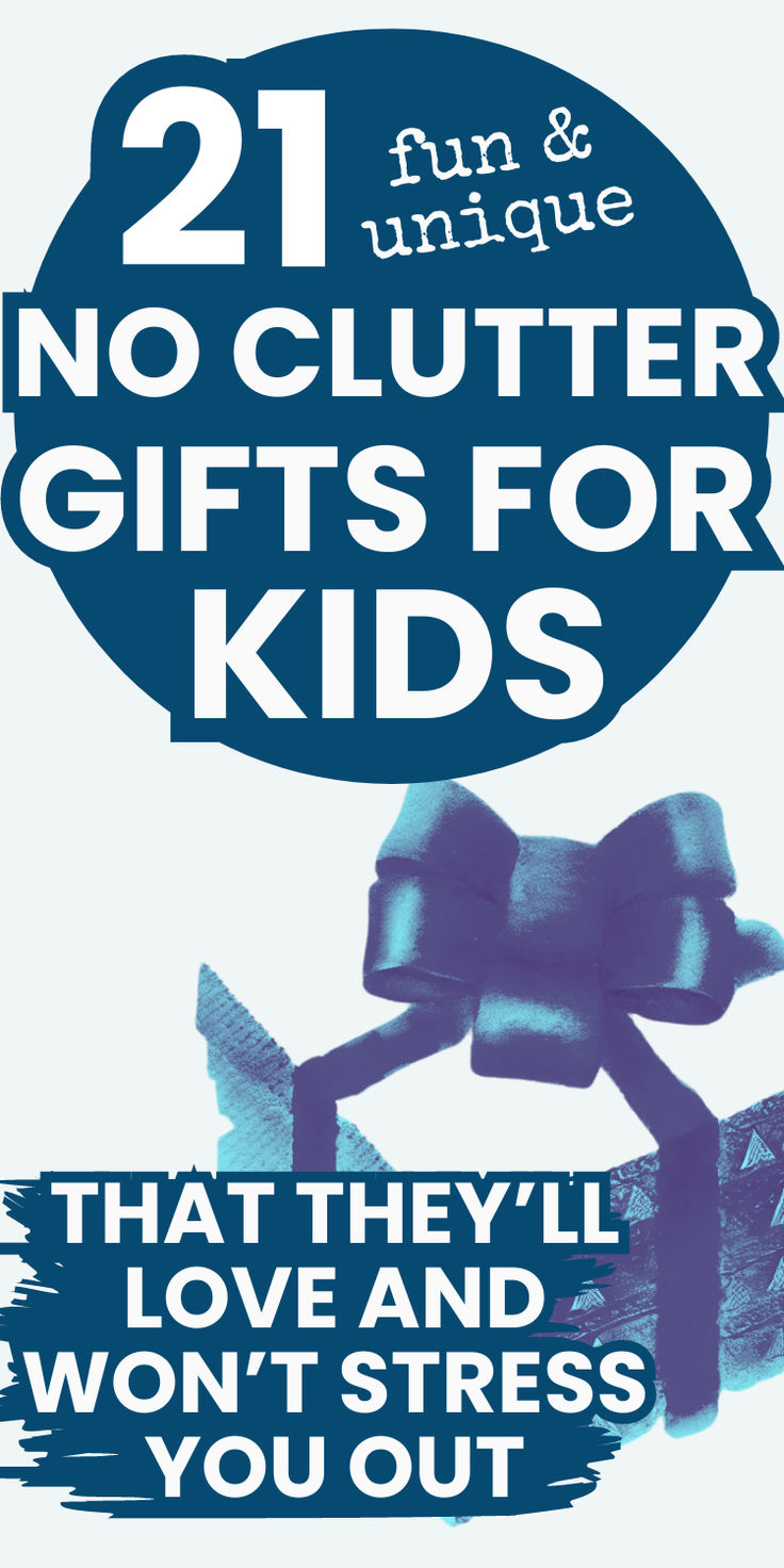 Looking for minimalist gifts that are still fun for kids? Don't miss these 21 fun non toy kids gifts that won't just sit on a shelf. You won't just find experience gifts on this list, there are lots of unique ideas that kids will love (and will make a minimalist mom less stressed!).  Find a no clutter gift for kids today! Unique Kid Gifts, Group Gifts For Kids, Gifts For Grandkids For Christmas, Consumable Gifts For Kids, Useful Gifts For Kids, Inexpensive Christmas Gifts For Kids, Unique Christmas Gifts For Kids, Non Toy Christmas Gifts For Kids, Gifts For Kids Who Have Everything