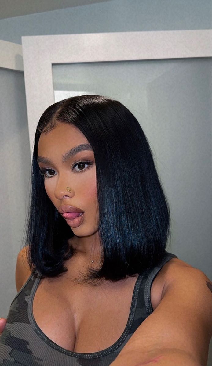 India Love Short Hair, India Love, Long Bob Hairstyles, Glamour Makeup, Curly Hair Routine, Hair Routines, Hair Game, Baddie Outfits Casual, Black Is Beautiful