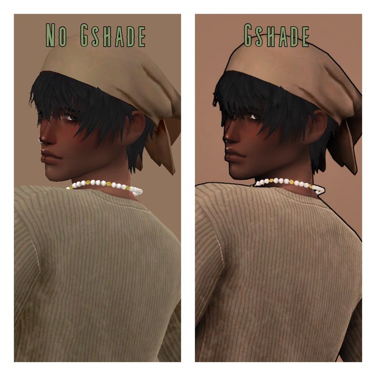 two different views of a man wearing a hat with pearls on his head and the same side