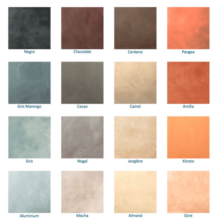 the different shades of paint that can be used to decorate walls and ceilings in various colors