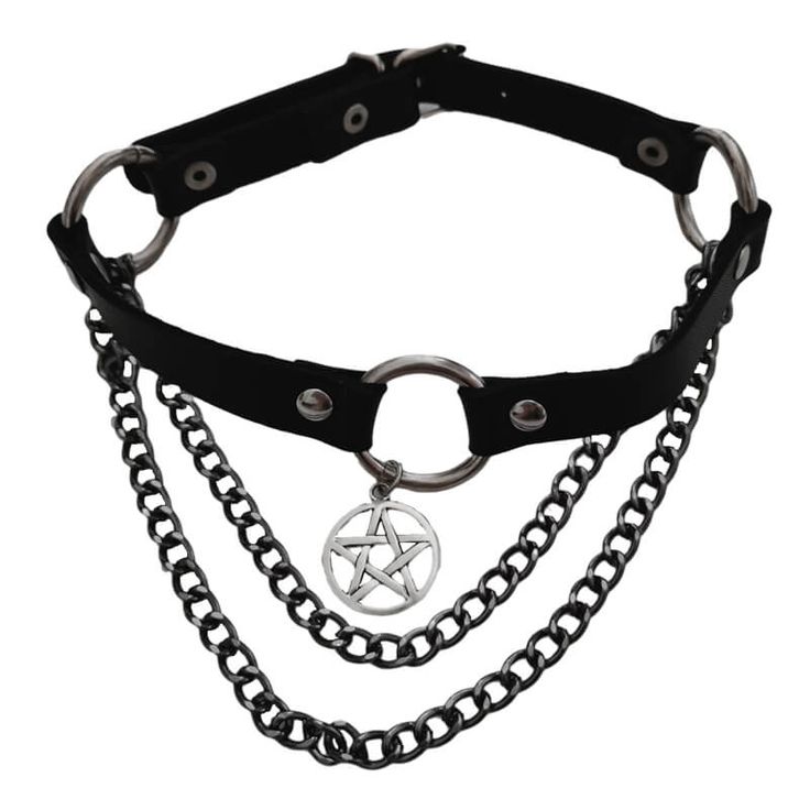 Material: PU, Alloy Option: Double chains star choker, Rivet star choker, Size: Length: 47.5cm Width: 1.5cm Adjustable range: 37.5-45.5cm * There may be 1cm error due to manual measurement. Trendy Choker For Concert, Edgy Adjustable Chain Choker, Emo Style Festival Jewelry With Chain, Silver Grunge Choker For Concert, Grunge Choker With Adjustable Chain, Edgy Choker Necklaces For Concert, Edgy Choker Necklace For Concerts, Punk Choker Necklace For Concerts, Punk Star-shaped Necklace For Parties