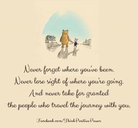 winnie the pooh quote with an image of a bear