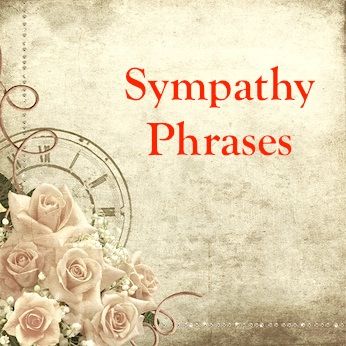 an image of sympathy phrases with roses