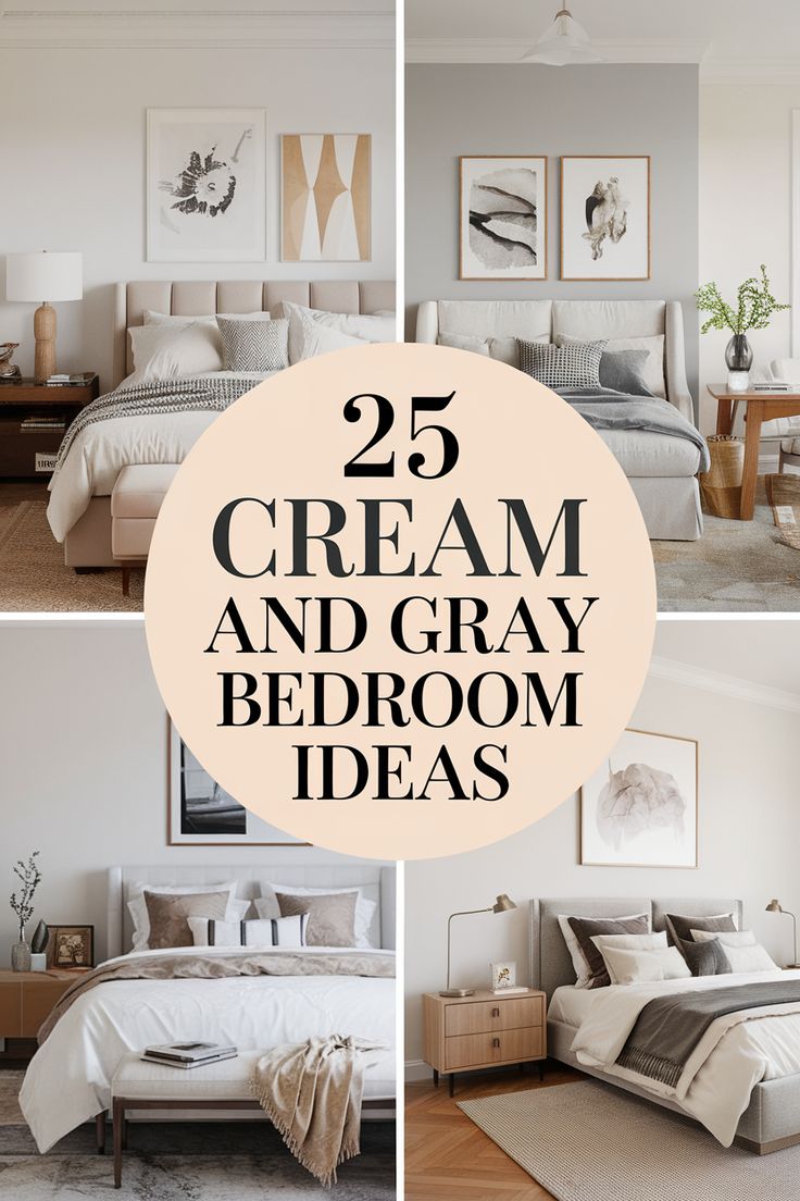 the 25 cream and gray bedroom ideas