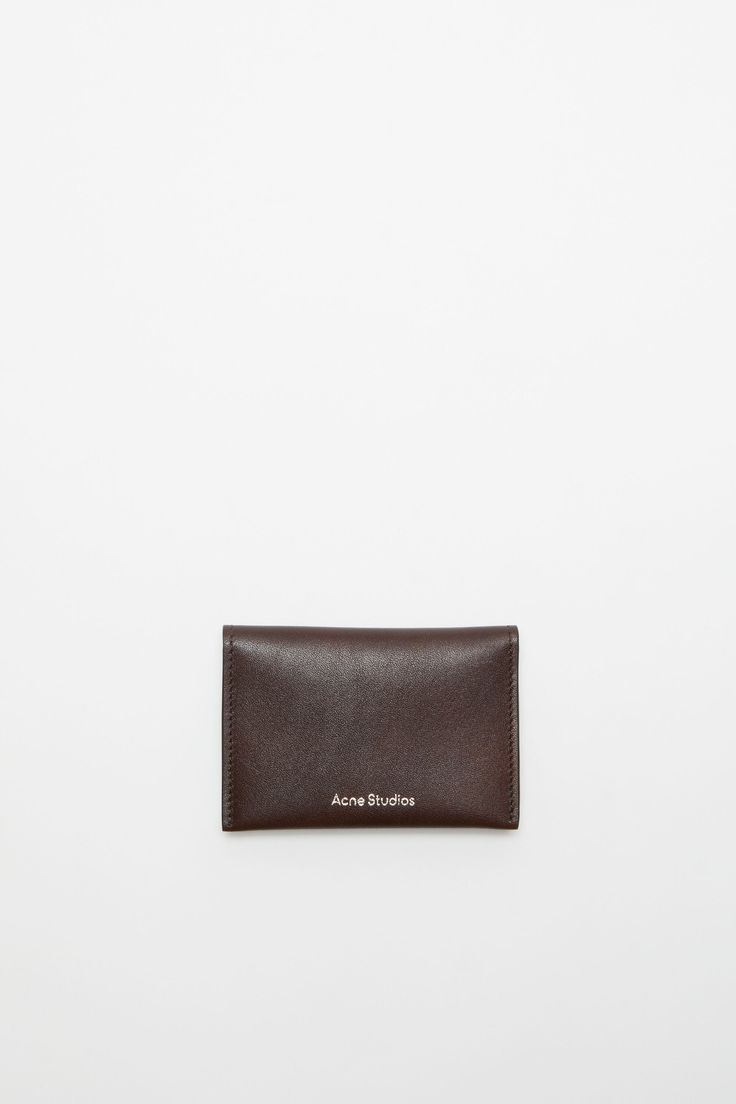 Acne Studios Card Holder, Brown Luxury Coin Purse With Card Slots, Luxury Brown Coin Purse With Card Slots, Elegant Brown Trifold Wallet With Coin Pocket, Elegant Brown Trifold Wallet With Rfid Blocking, Luxury Brown Bifold Coin Purse, Classic Compact Trifold Wallet For Business, Classic Compact Trifold Business Wallet, Luxury Brown Coin Purse With Coin Pocket