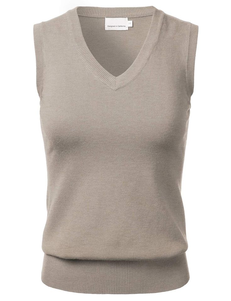 PRICES MAY VARY. 70% Viscose, 30% Nylon Imported Pull On closure Hand Wash Only FLORIA Women Solid Classic V-Neck Sleeveless Pullover Sweater Vest Top.
This comfortable, casual, elegant and classy sweater vest comes in multiple colors, making it a perfect fit for any occasion. This soft fitted v-neck sleeveless vest are made out of high quality material. 2020 Clothes, Classy Sweater, Black Tube Tops, Preppy Sweater, Sleeveless Sweater Vest, Chic Fall Outfits, Sleeveless Pullover, Sleeveless Vest, Sleeveless Sweater