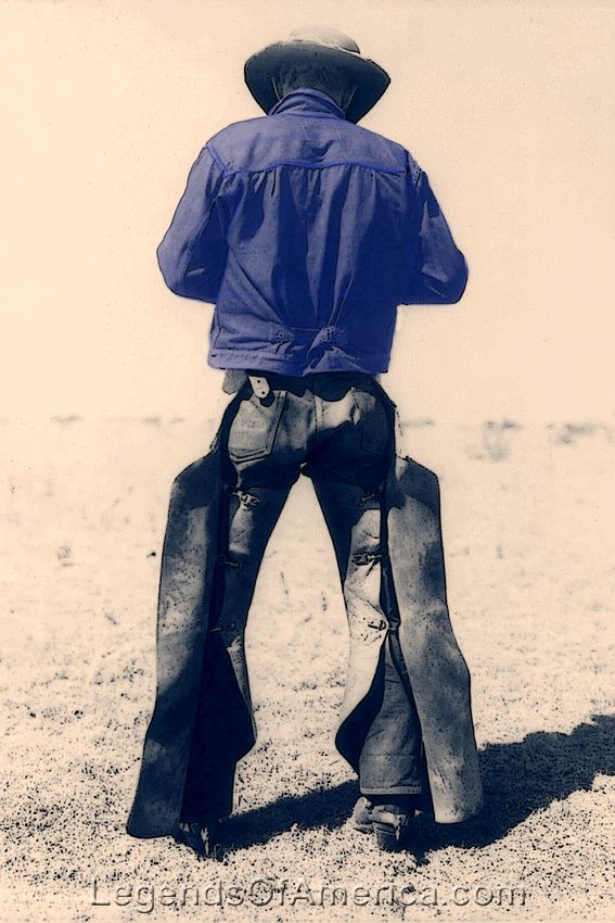 Working Cowboy, 1934 - Touch of Color by Kathy Weiser-Alexander Desert Inspo, Western Images, Cowboy Photography, Cowboy Denim, Denim Editorial, Cowboy Vintage, Texas Cowboys, Pancho Villa, Real Cowboys