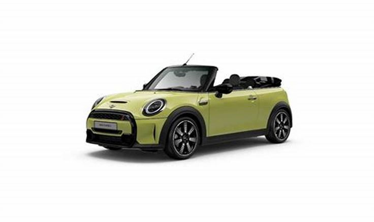 the new mini convertible is shown in this image