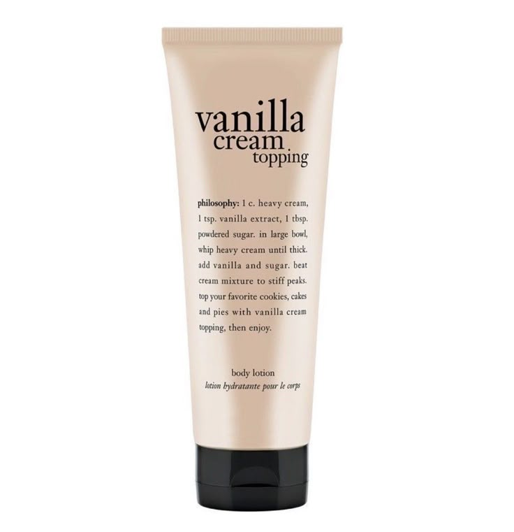 Vanilla Skincare, Vanilla Scented Products, Vanilla Products, Vanilla Scents, Philosophy Products, Better Cr Dr, Wishlist Ideas, Smelling Good, Vanilla Fragrance