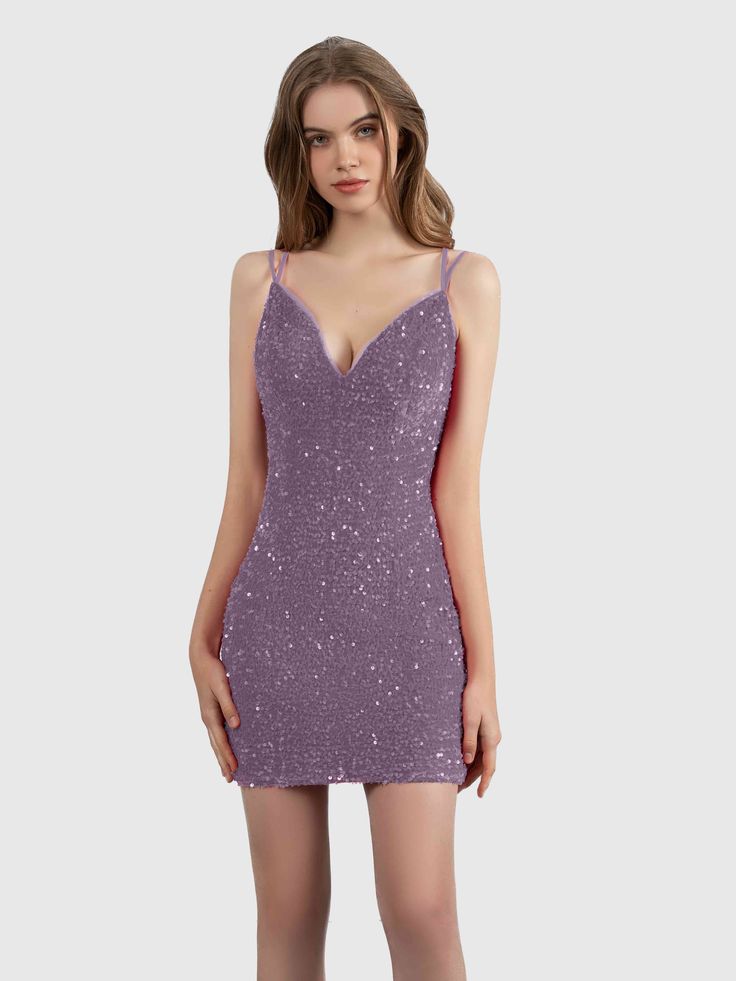 #color_Vintage Mauve Sequin Homecoming Dress, Sequin Party, Sequin Party Dress, Stretch Velvet, Magnetism, Party Dresses, Homecoming Dresses, Pleated Skirt, Open Back