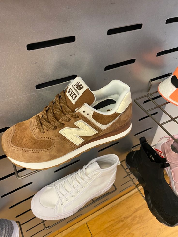 Tan New Balance Shoes, Brown New Balance Shoes, New Balance Shoes 574 Outfit, New Balance Shoes 574, Brown Tennis Shoes, Tan New Balance, 574 Outfit, Brown Tennis, Balance Shoes