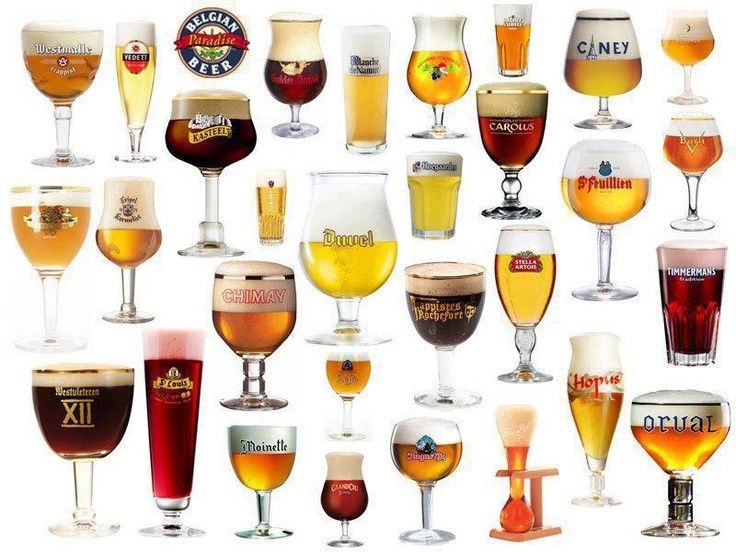 there are many different types of beer glasses