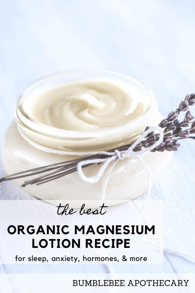 This organic magnesium lotion recipe is so pure and natural, and easy to make! It helps me sleep so well. #magnesium #magnesiumlotion #insomnia #magnesiumdeficiency #recipe Magnesium Lotion Recipe, Apothecary Diy, Homemade Lotion Recipe, Balanced Hormones, Magnesium Lotion, Lotion Recipe, Diy Lotion, Homemade Lotion, Diy Skincare