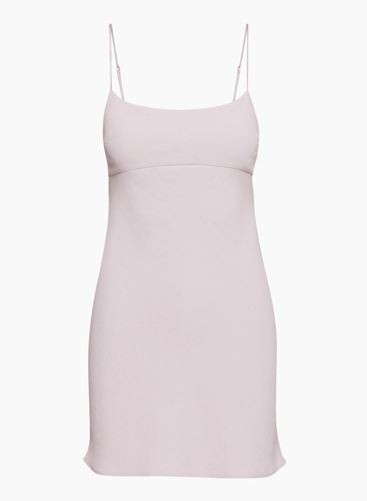 FOXLEY DRESS - Strappy Japanese crepe mini dress Fitted Slip Dress With Built-in Bra For Spring, Fitted Mini Dress With Built-in Bra For Daywear, Spring Feminine Mini Dress With Built-in Bra, Spring Mini Dress With Built-in Bra, Chic Dresses With Built-in Bra And Straight Neckline, Chic Mini Length Camisole With Built-in Bra, Lined Mini Slip Dress, Mini Stretch Dress With Adjustable Straps, Chic Dresses With Built-in Bra And Square Neck