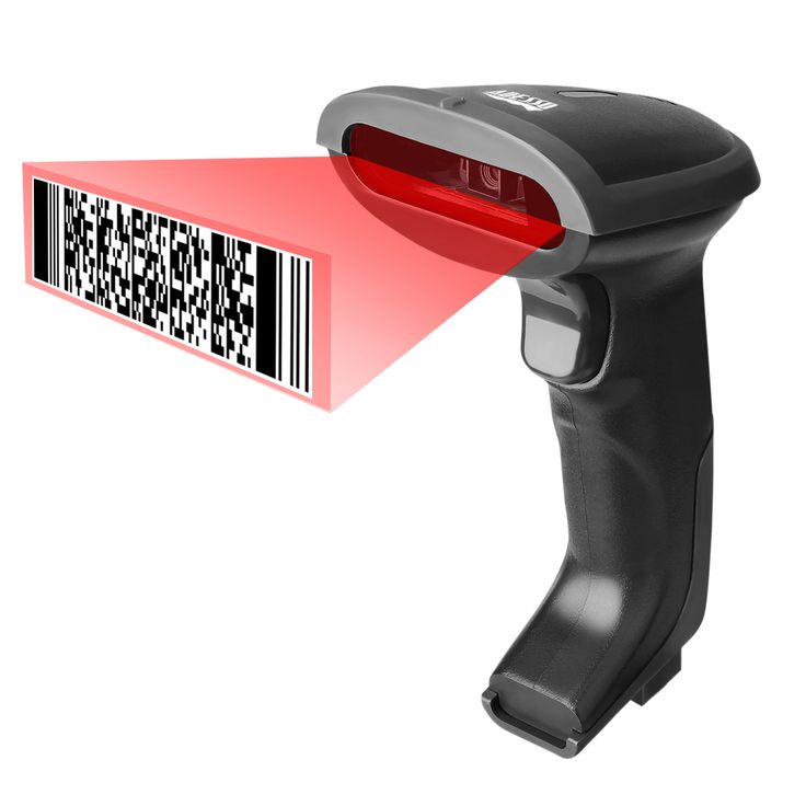 the barcode scanner is being used for scanning