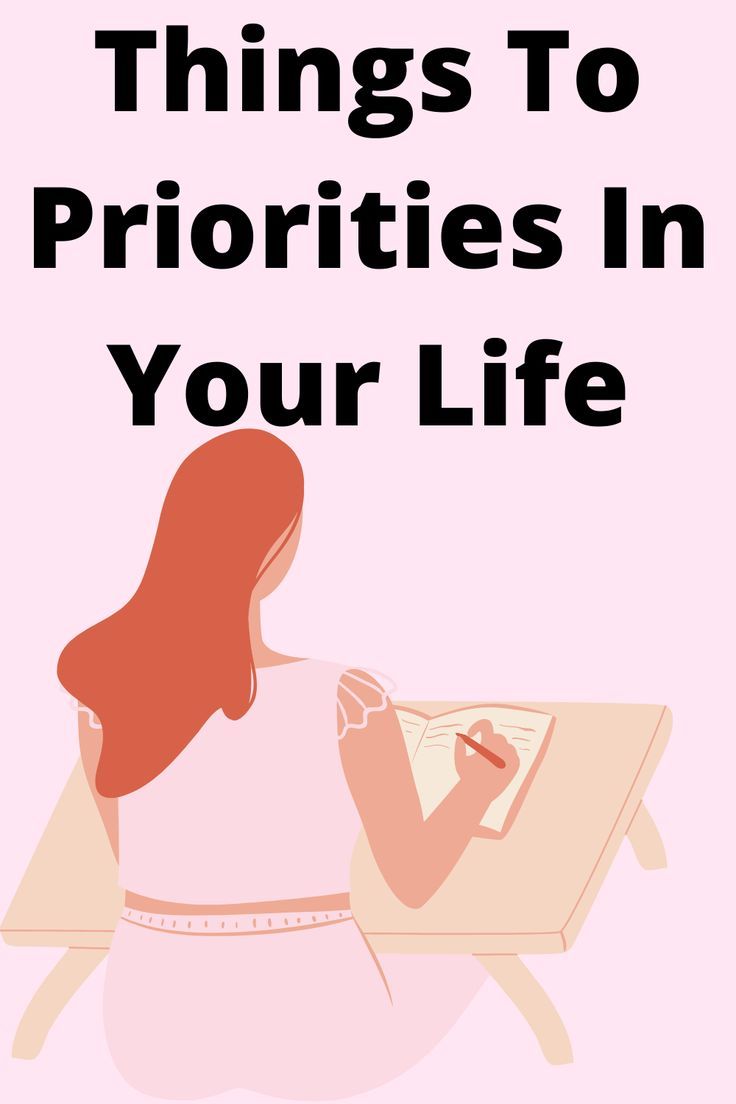 a woman writing on a piece of paper with the words things to priorities in your life