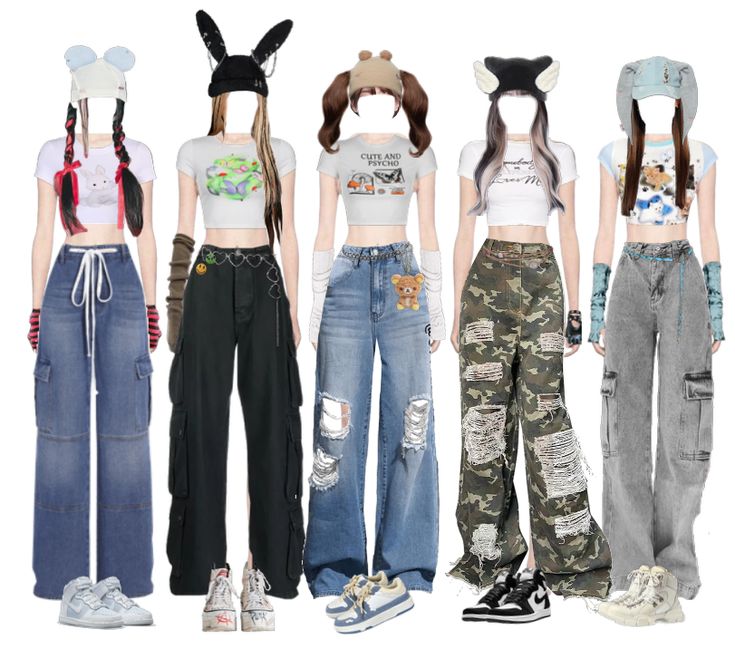 [ NewJeans - OMG Outfits ] outfit ideas | k-pop Stage outfit #girlgroup #kpop #nmixx #aespa #Itzy #blackpink #denim New Jeans Award Show Outfit, Newjeans Fashion Style, New Jeans Omg Outfits, Kpop Concert Outfits, Korean Outfits Kpop, Group Outfits, Kpop Concert Outfit, Casual Attire For Women, Pop Outfits