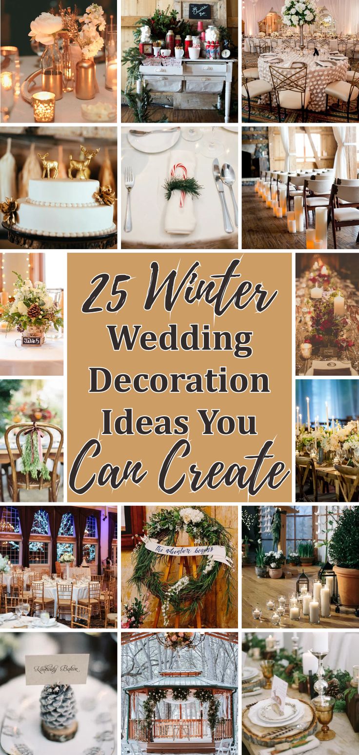 25 winter wedding decoration ideas you can create for your special day in the fall or winter