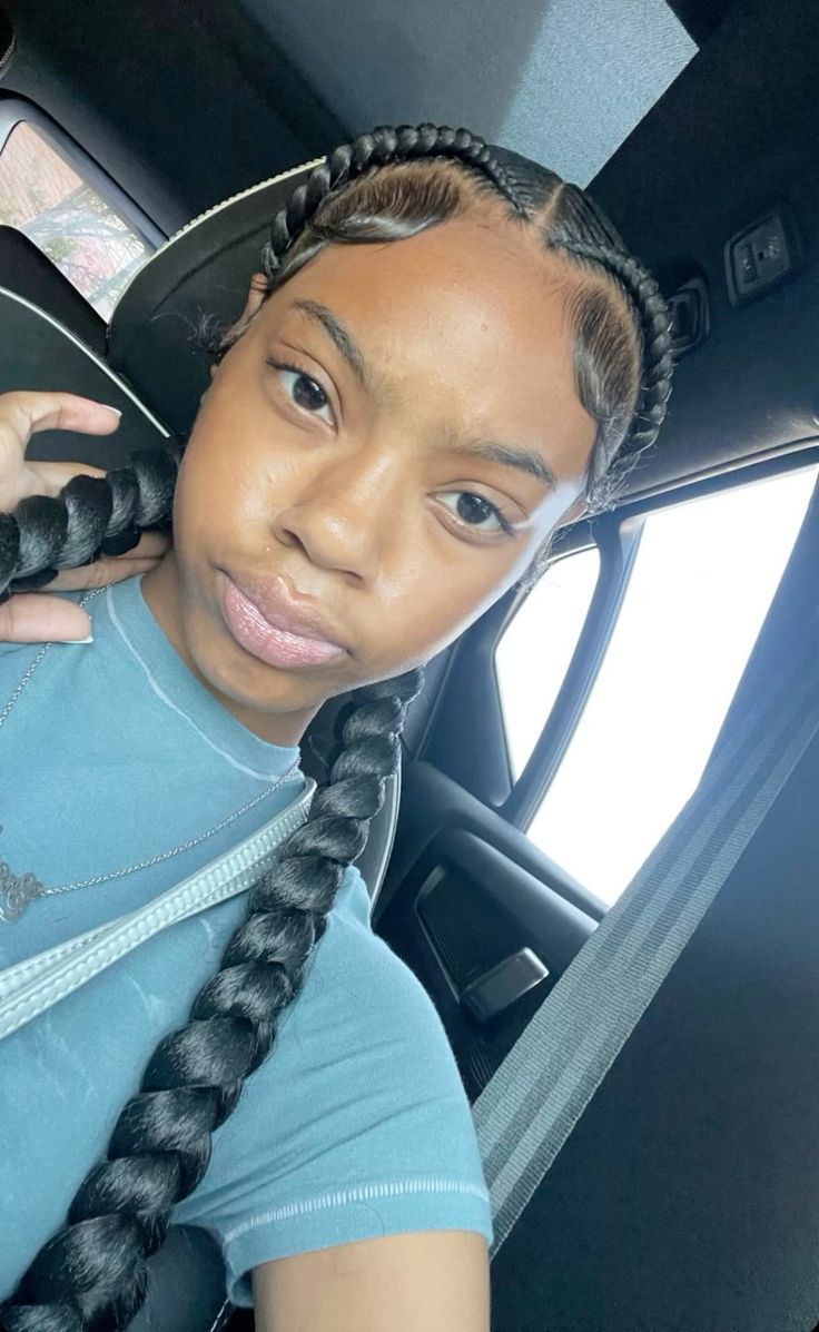 #follow #hairgoals #braids #hairstyles #hair #beautyblog #blogging #blogger #blog Quick Braids, Natural Hair Bun Styles, Pretty Braids, Braided Hairstyles For Black Women Cornrows, Sleek Ponytail Hairstyles, Quick Natural Hair Styles, Cute Braided Hairstyles, Quick Weave Hairstyles, Braids Hairstyles Pictures