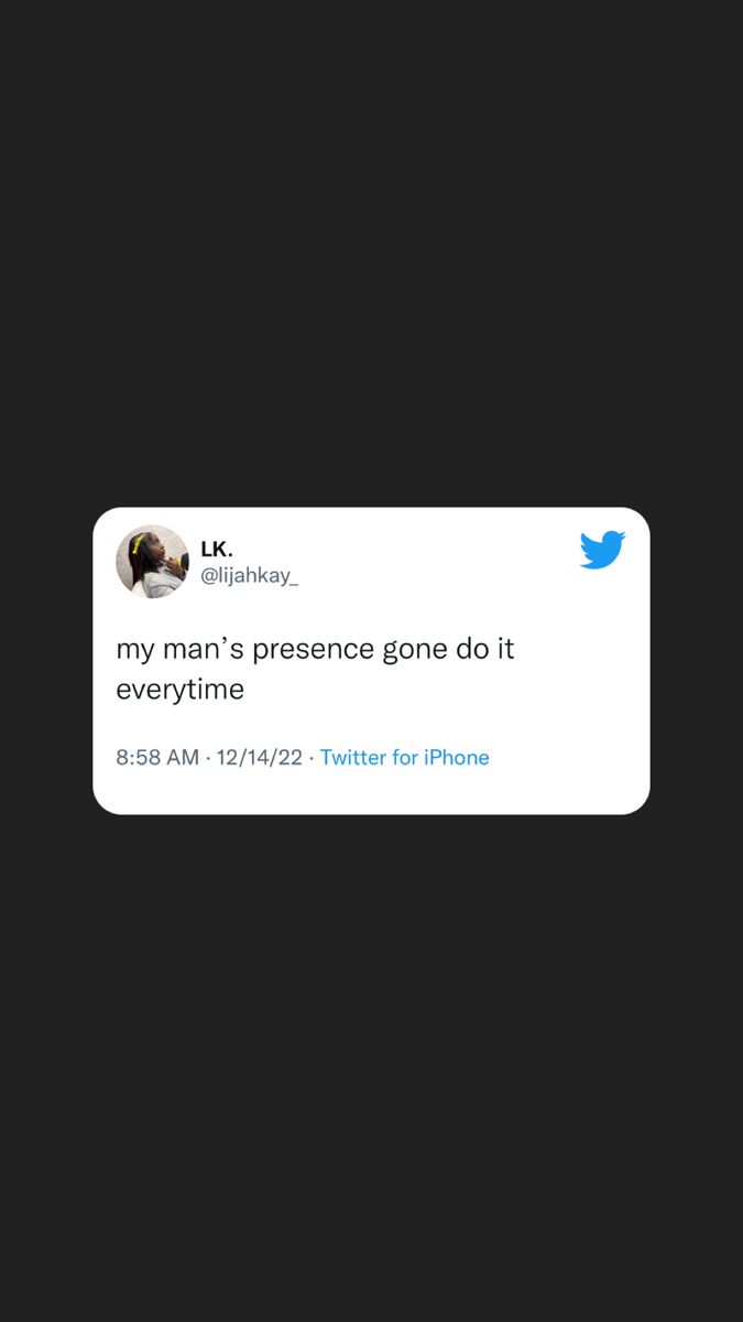 the tweet is being used to describe someone's presence on his phone