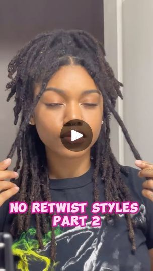 50K views · 11K reactions | Here some no retwist styles y’all been looking for! 👏🏾👏🏾 @crownedbyseana 
•
•
•
•
•
#locstylesforwomen #locupdos #locdhaircommunity #locupdate #locdnotbound #loclife #womenwithlocs #naturalhair #dreadhead #locjourney #naturallocs #locstyles #loccommunity #locs #locd #locbae #locaholics #starterlocs #locdndope #locgang #dreads #locgoddess |  | locstylesforwomen · Original audio Loc Hairstyles For Black Women No Retwist, Styles With Short Locs, Loc Bun Styles Updo, Loc Styles On Old Retwist, No Retwist Hairstyles, Dreadlock Hairstyles No Retwist, Two Strand Twist On Locs Black Women, Styles For Untwisted Locs, Easy Loc Styles To Do At Home