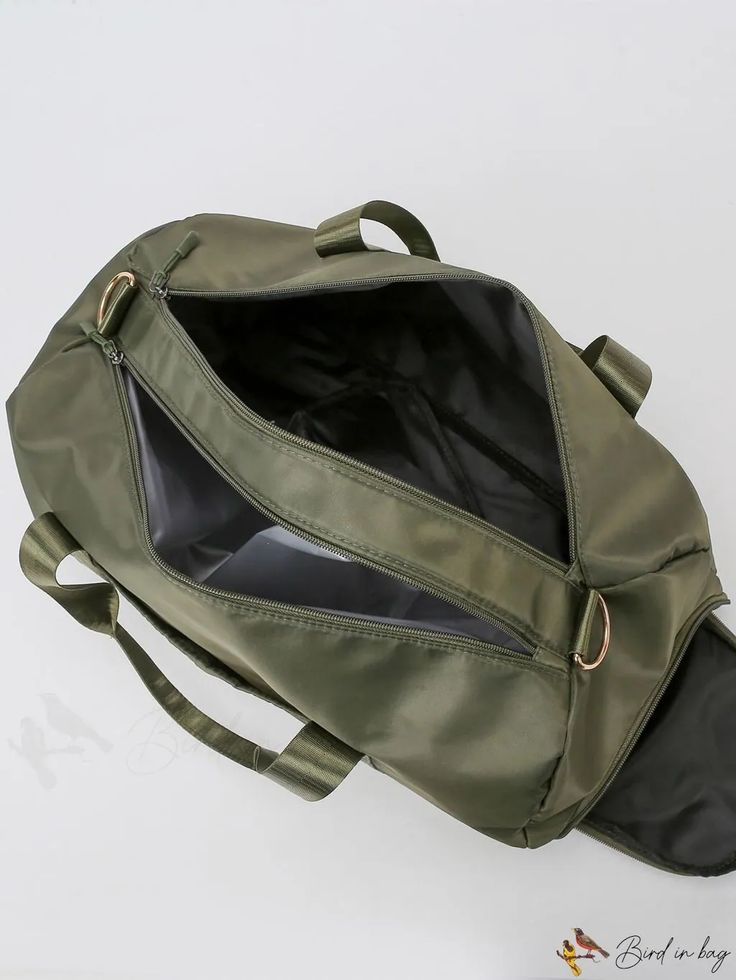 BirdinBag - Sleek Duffel Bag: Simplistic & Stylish Solid Color Travel Bag With Zipper Closure, Large Capacity Solid Color Backpack, Solid Large Capacity Backpack, Functional Large Capacity Bag, Solid Travel Bag With Zipper Closure, Travel Bag With Zipper Closure, Functional Shoulder Bag For Errands, Functional Rectangular Gym Bag In Solid Color, Functional Solid Color School Bag