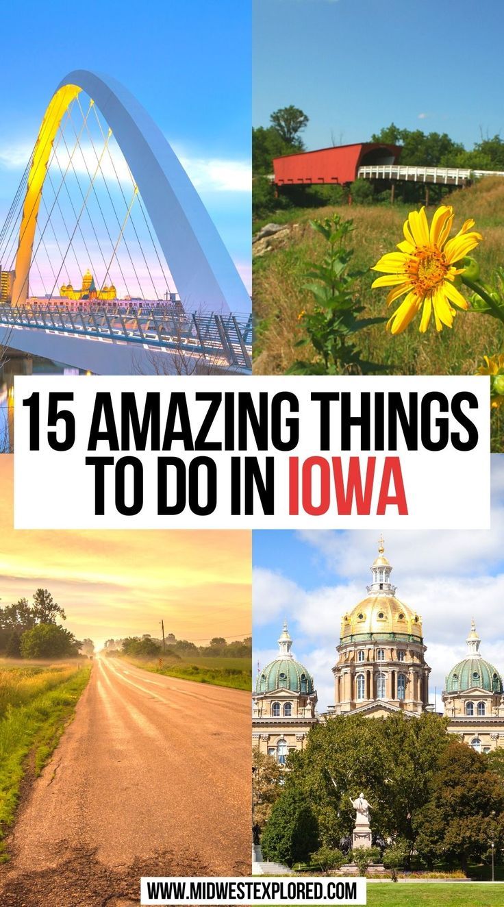 15 Amazing Things to do in Iowa Things To Do In Iowa, Iowa Road Trip, South Dakota Travel, Interesting Things To Do, Iowa Travel, Road Trip Places, Ohio Travel, Kids Things To Do, Ultimate Bucket List