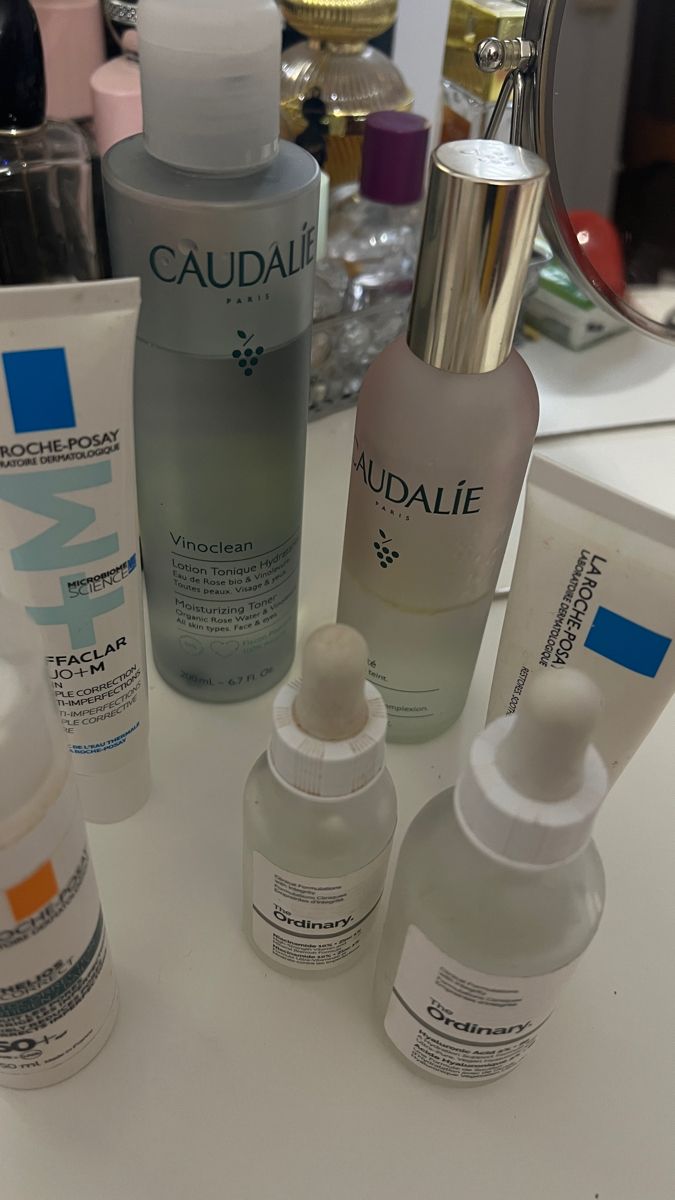 caudalie, the ordinary, la roche posay, skincare, bodycare, shower routine Skincare Routine La Roche Posay, La Roche Posay Skincare Routine, La Roche Posay Skincare, French Pharmacy, Shower Routine, Roche Posay, La Roche Posay, Girly Stuff, Clean Girl