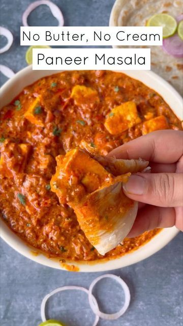 no butter, no cream paneer masala