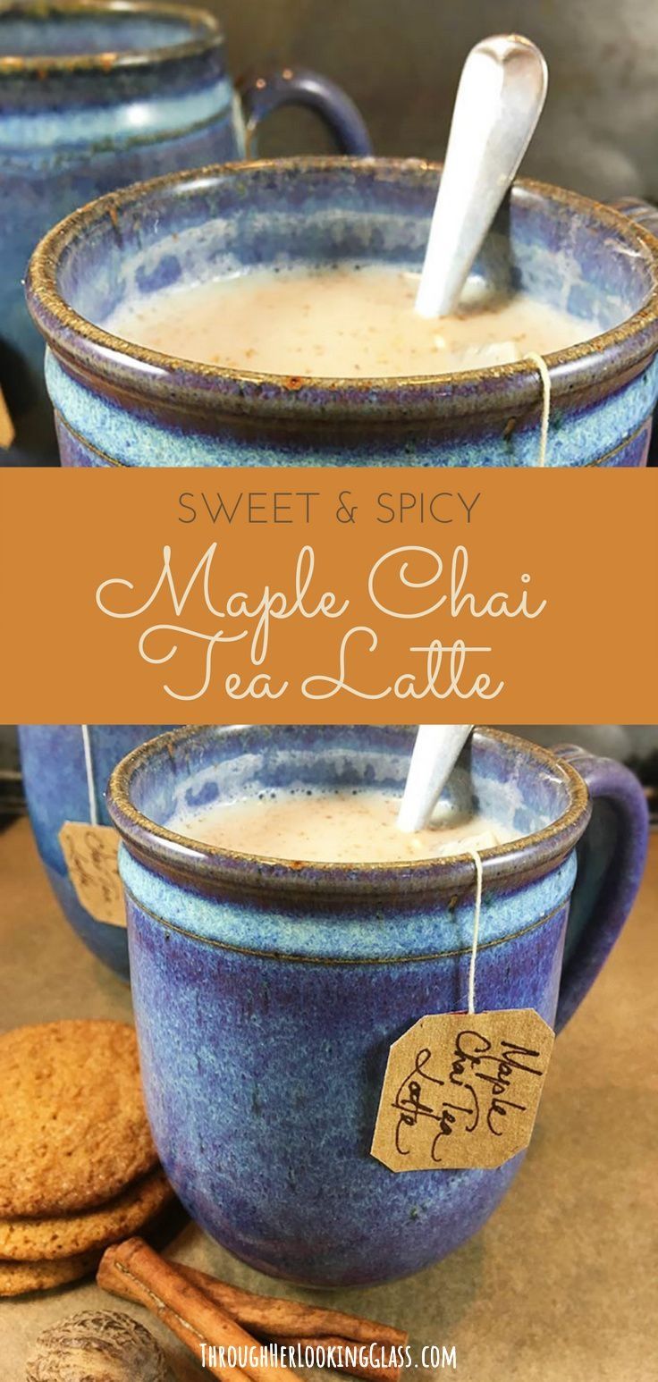 sweet and spicy maple chai tea latte is an easy way to start the day off right