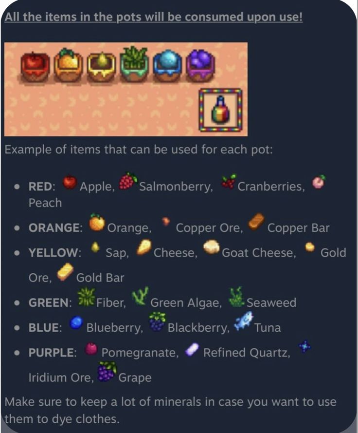 an image of some type of game with different items in the text box and other words below