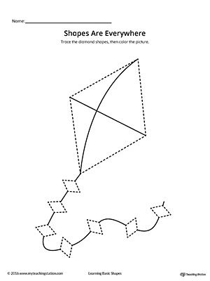 the shapes are everywhere worksheet