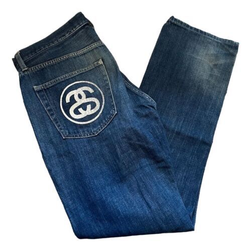 ad eBay - Find many great new & used options and get the best deals for Stussy SS logo denim jeans at the best online prices at eBay! Free shipping for many products! Stussy Jeans, Ss Logo, Clothing Business, Jeans Mens, Royal Mail, Mens Jeans, Denim Jeans, ? Logo, Best Deals