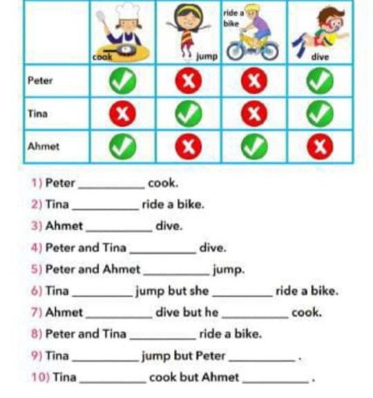 an english worksheet with pictures and words