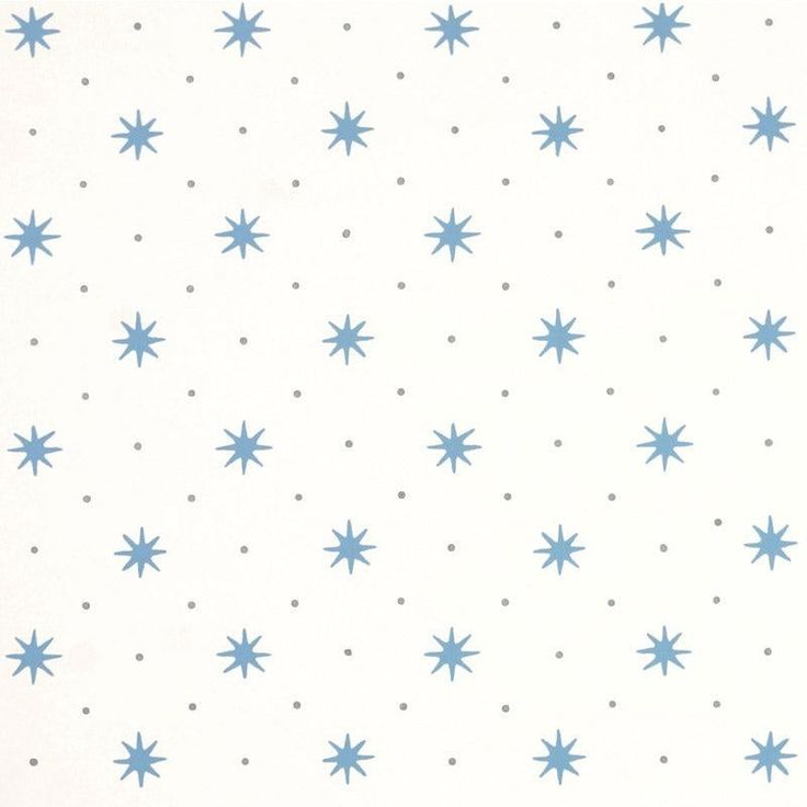 a white and blue wallpaper with stars on it