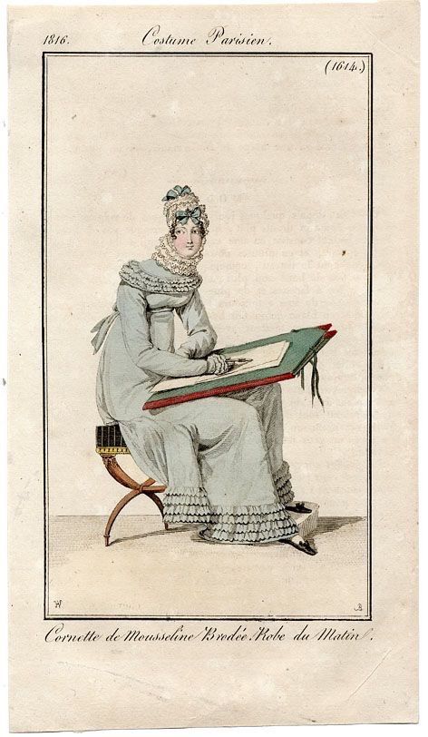 regency dress – Fabric & Fiction Regency Women, 1820 Fashion, French Lady, Women Drawing, Regency Era Fashion, Regency Dress, Regency Fashion, Regency Era, Elegant Lady