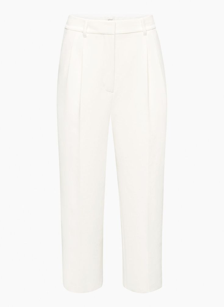 THE EFFORTLESS PANT™ CROPPED | Aritzia Effortless Pant, Japanese Crepe, Japanese Crepes, Crepe Trousers, Knife Pleats, Aritzia Pants, High Rise Pants, Crepe Fabric, Leggings Fashion